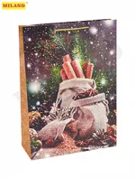 Dream cards Пакет подарочный с мат. лам. 32.4х44.5х10.2 см (ХL) Аромат праздника. 210г