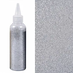 Глиттер Серебро, 80 гр., в банке (Китай)