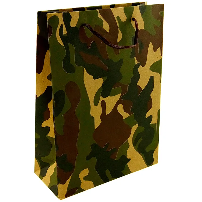 Крафт-пакет подарочный "Камуфляж"/31,5*23,5*8,5 см.