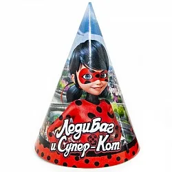 Колпаки "Леди Баг и Супер Кот" / набор 6 шт./