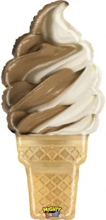 G 32"/81 см Мороженое, Вафельный стаканчик, Шоколадный/Крем-брюле, 1 шт.  (Италия)