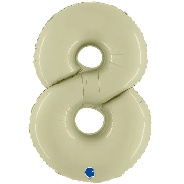 G 40"/102см Цифра "8" Olive Green/1 шт./(Италия)