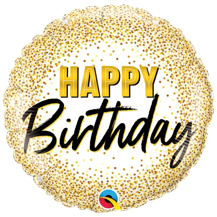 Q 18"/46см HB Конфетти золотое/ 1 шт / (США)