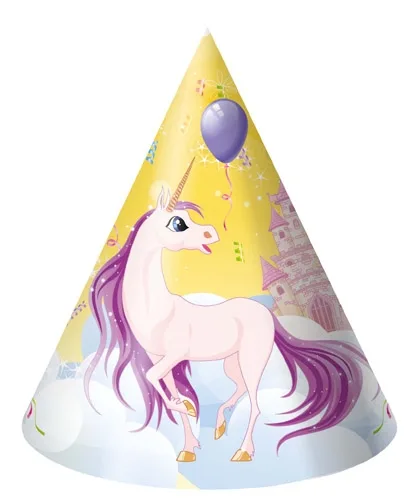 Колпак 16см. (6 шт. с хэдером) Единорог