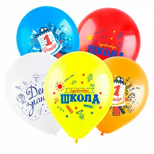 Т 12" 1 сентября, Ассорти Пастель  / уп. 100 шт. / Турция