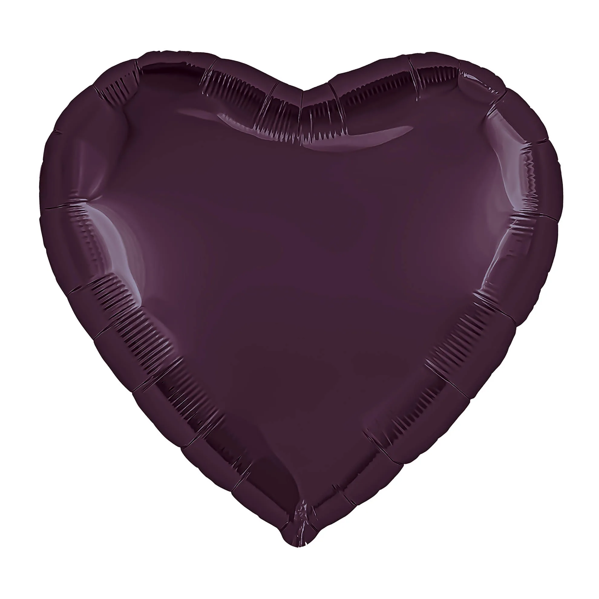 Р 9''/23 см Сердце, Темная вишня, 5 шт. в уп.(Россия)