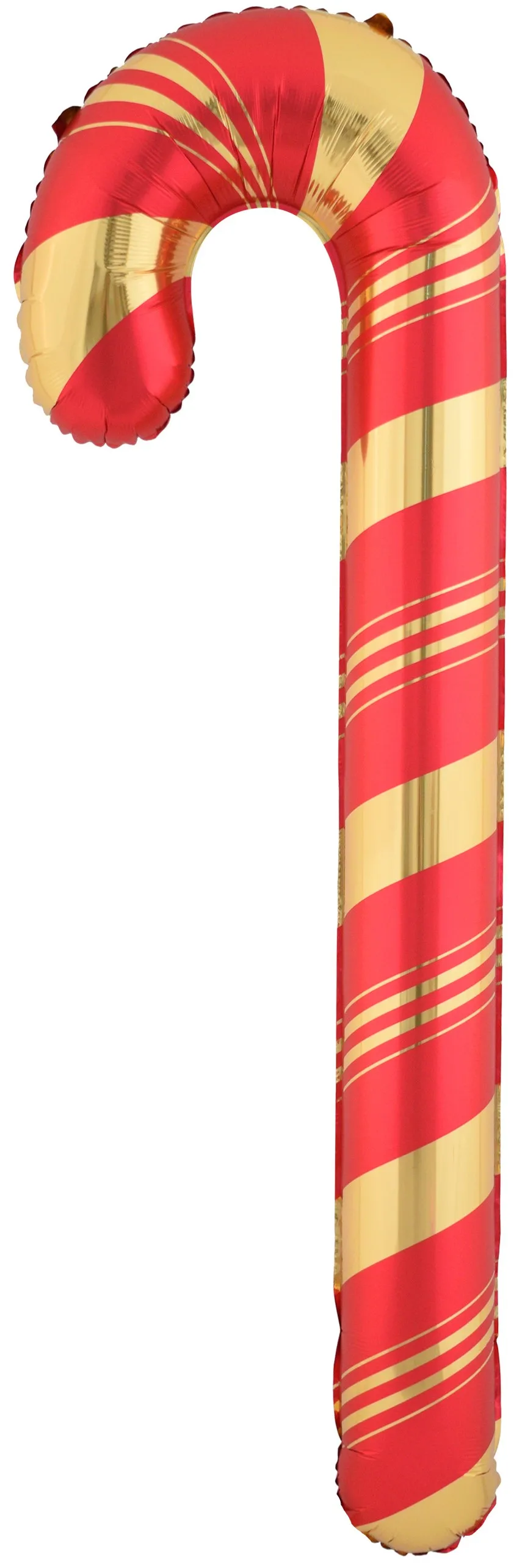 F 29"/74см Леденец трость (надув воздухом), Красный/Золото, 1 шт.(Китай)