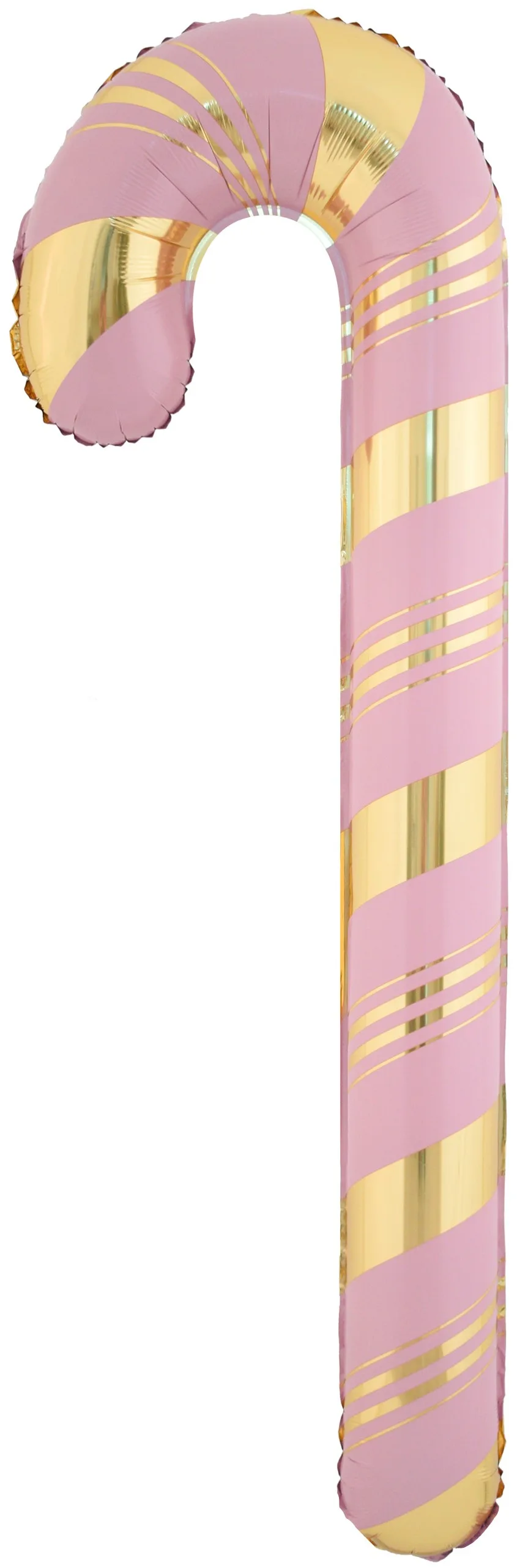 F 59"/150 см Леденец трость (надув воздухом), Розовый/Золото, 1 шт.(Китай)
