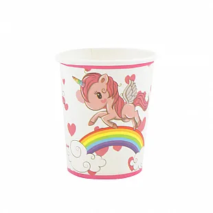 Стаканы "Единорог на радуге"  260мл, 6 шт.