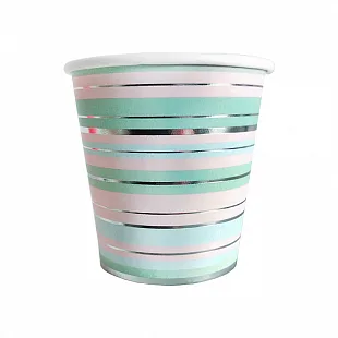 Стаканы "С Днем рождения" Макаронс 190 мл / 6 шт.