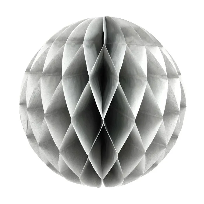 Шар-соты Серый 30 см