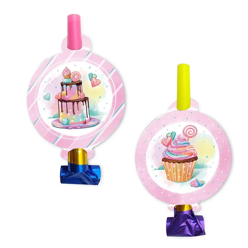 Язычки-гудки "Сладкий день Рождения!" / набор 6 шт. (Китай)