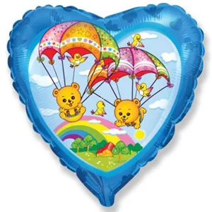 И 18 Сердце Летящие мишки/ 1 шт / (Испания)