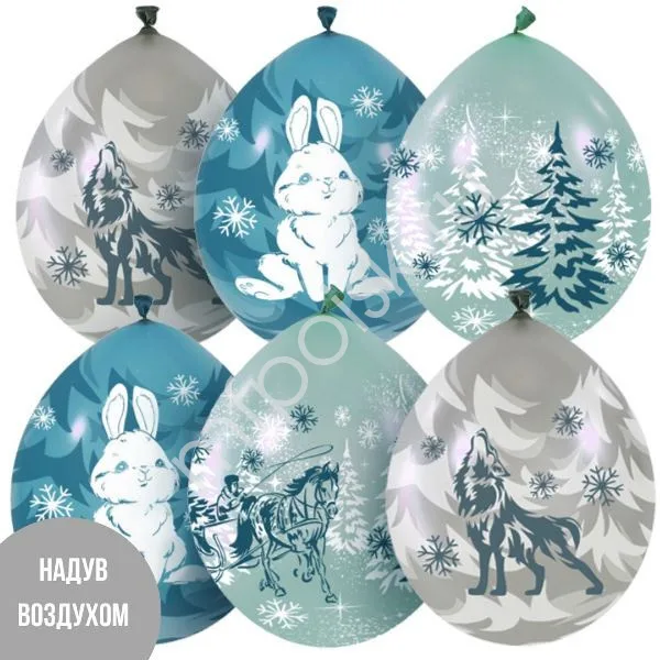 М 12"/30см Зимний Лес / уп. 25 шт.(Мексика)