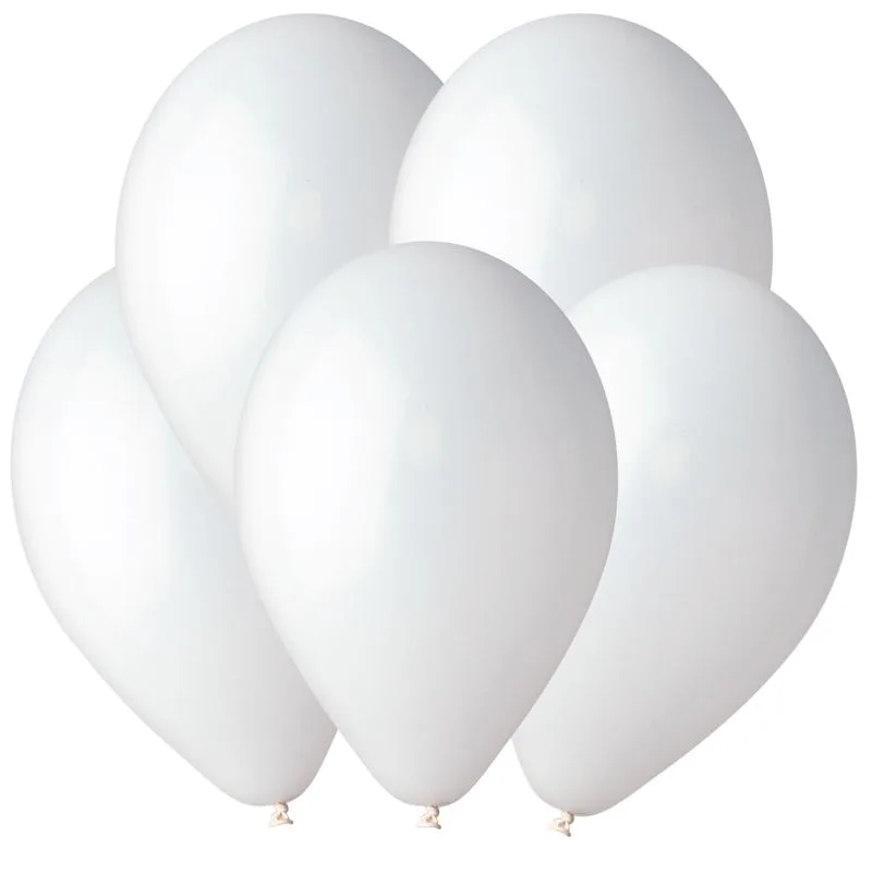 G 10"/25см. Белый, Пастель.MAXI 500 шт./(Италия)