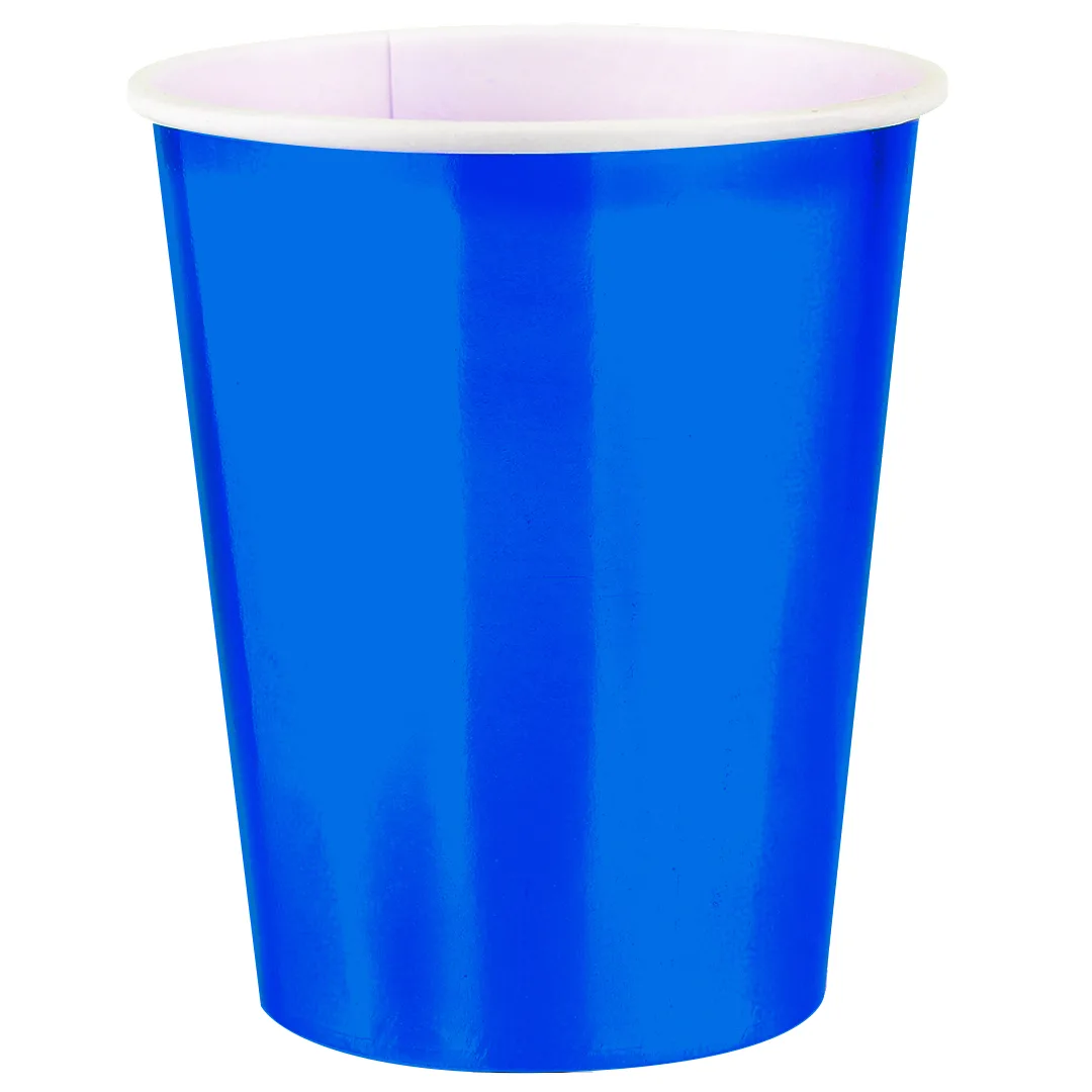 Стаканы (250 мл) Синий, Металлик, 6 шт.