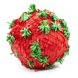 Пиньята Шар, Вирус, Красный/Зеленый, 30 см, 1 шт.