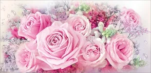 Конверты для денег, Нежные розы, 10 шт.