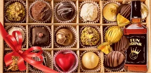 Конверты для денег, Шоколадные конфеты, 10 шт.