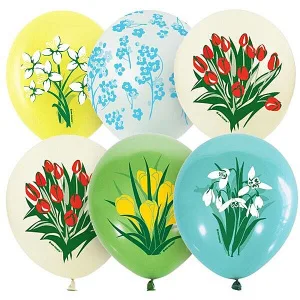 М 12"/30см Весенние цветы / уп. 25шт.(Мексика)