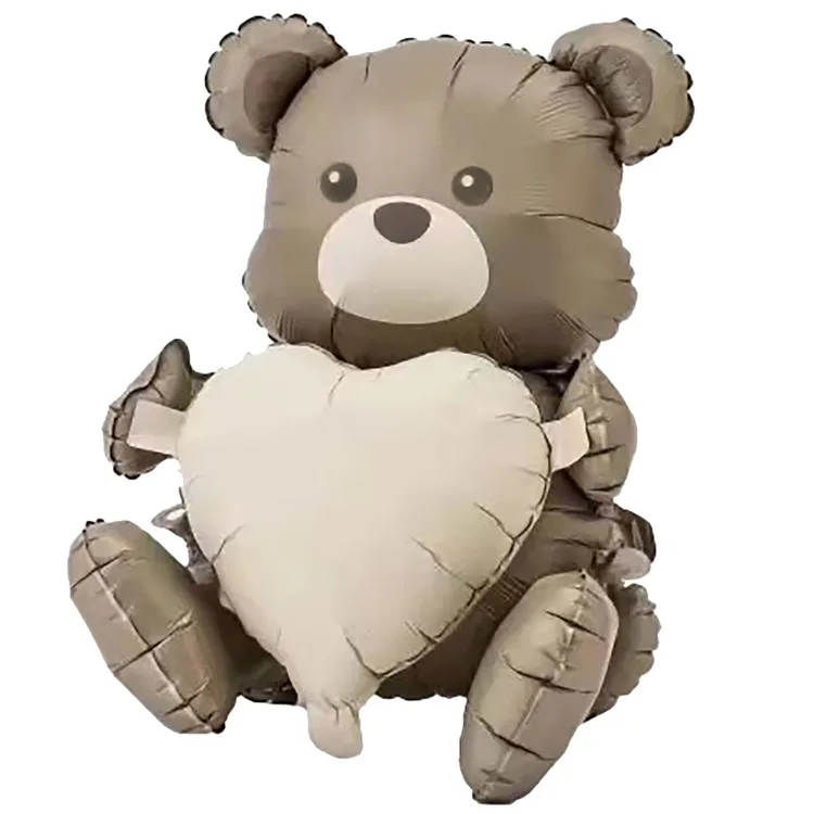 К 26"/66 см. Мишка с сердцем/ 1 шт./ (Китай)