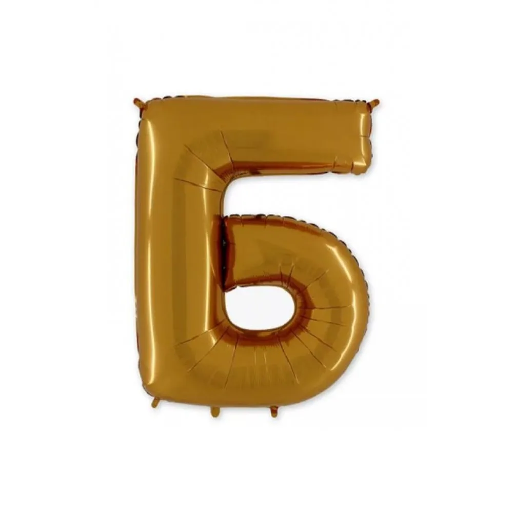 G 40''/102 см Буква, "Б", Золото, 1 шт.(Италия)