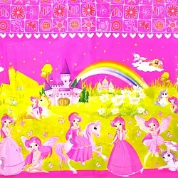 Скатерть "Принцессы", 120*220 см/1 шт./(Китай)