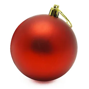 Новогодний шар Красный матовый УЦЕНКА