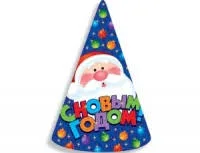 Колпаки С Новым Годом "Елочные игрушки" / 6 шт./