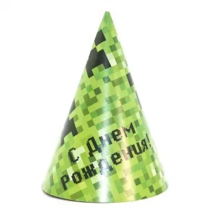 Колпаки "Пиксели" уп /6 шт.