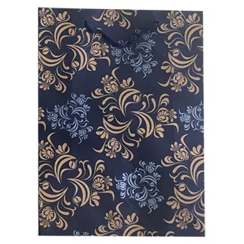 Крафт-пакет подарочный "Изящный орнамент"/31,5*23,5*8,5 см.