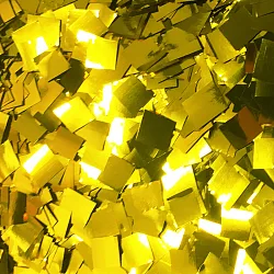 Конфетти фольга, Квадраты, Золото, 50гр.