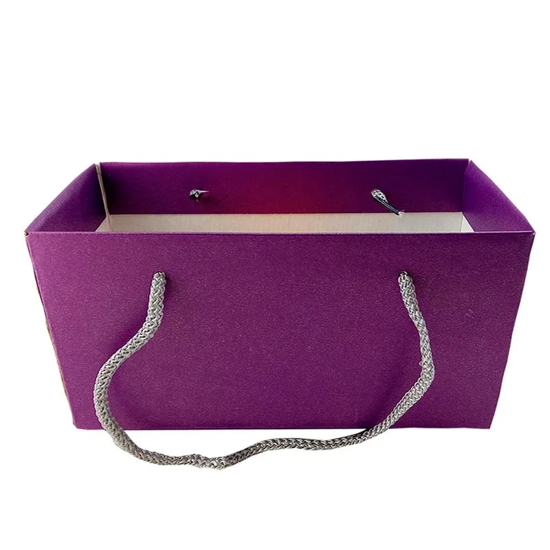 Кашпо для цветов "Премиум" Миди перламутр сиреневый 25,5*14,7*12,5 см (Россия)