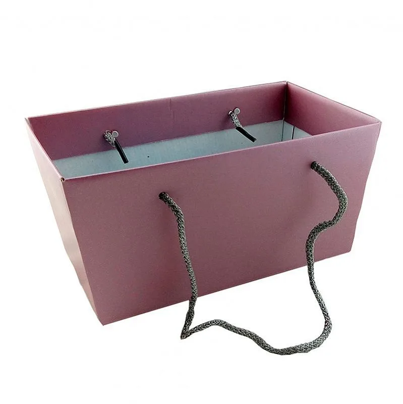 Кашпо для цветов "Премиум" Миди розово-фиолетовый 25,5*14,7*12,5 см (Россия)