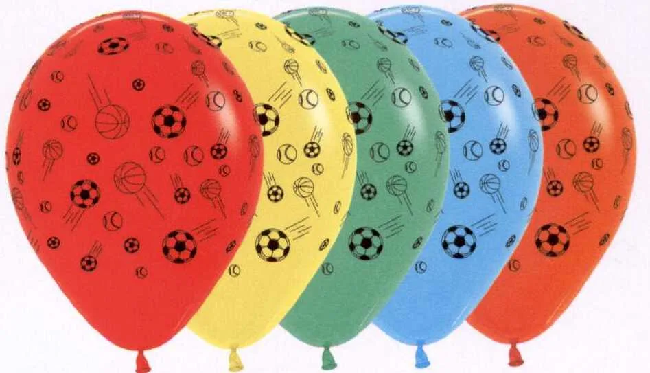 S 12 Спорт Ассорти Пастель / Sports / 100 шт. / (Колумбия)