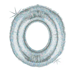 B 40 Цифра "0" серебро/ Zero / 1 шт / (США)