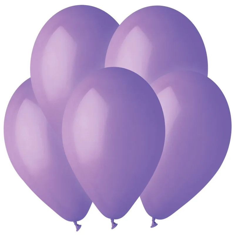 G 5"/12,5см. Лавандовый, Пастель. 100 шт./(Италия)