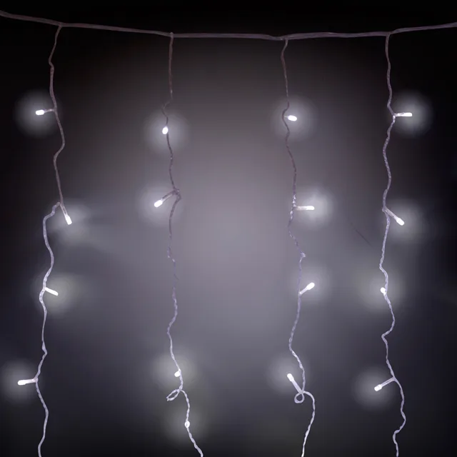 Гирлянда Штора внутр.  3м*0,4 с контролл 8 белый