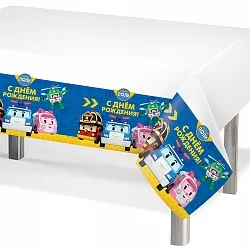 Скатерть Робокар Поли и друзья 132*180см