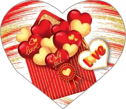 Открытка Love 124*68 мм (20 шт)