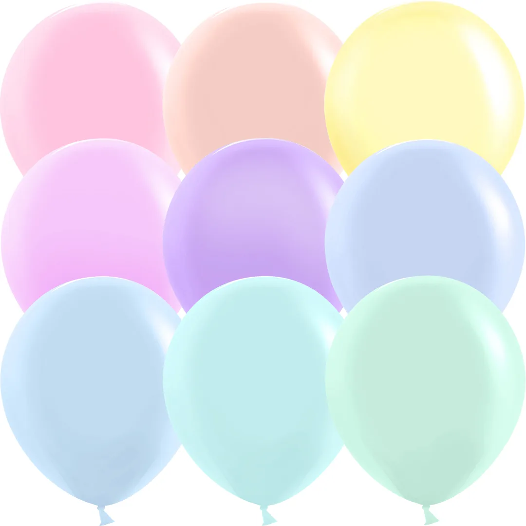 К 18"/46см Макарунс, Ассорти, пастель, 25 шт.(Китай)