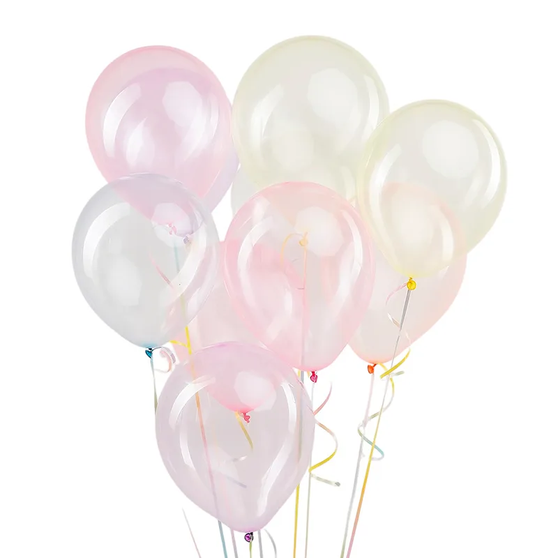 К 12"/30см Ассорти Кристалл Хрустальный Пастель, 50 шт. (Китай)