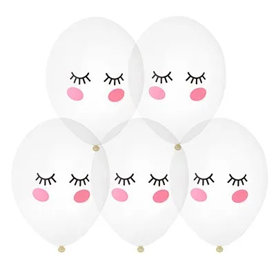 В 14"/36см Щечки. Реснички. прозрачные/25 шт./(Бельгия)