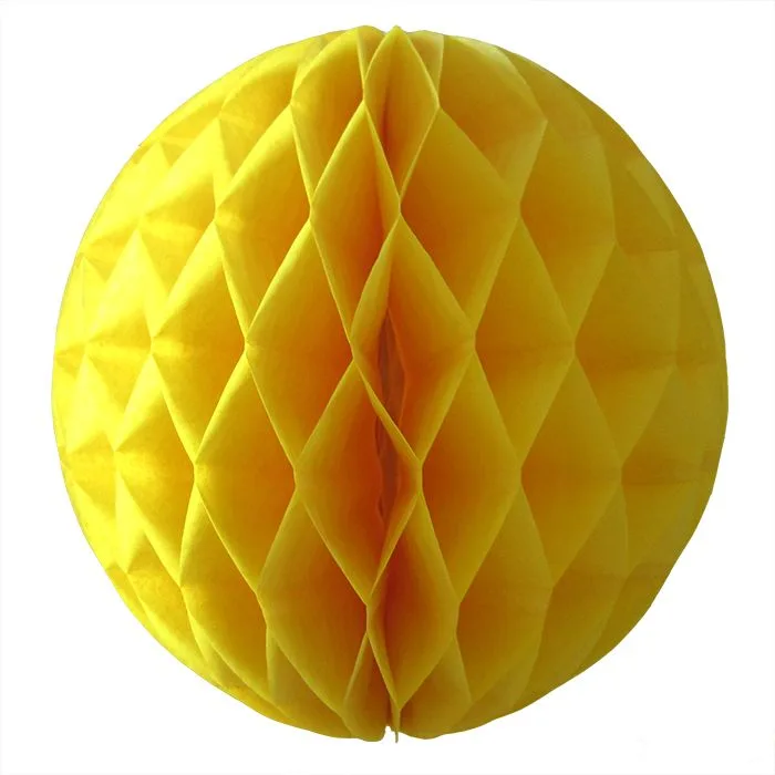 Шар-соты Желтый 20 см