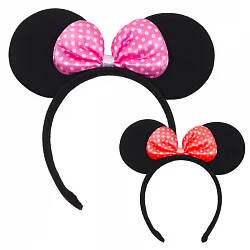 Ободок "Минни" с маленьким бантиком