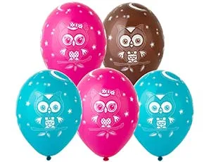 В 14"/36см Совушки/25 шт./(Бельгия)