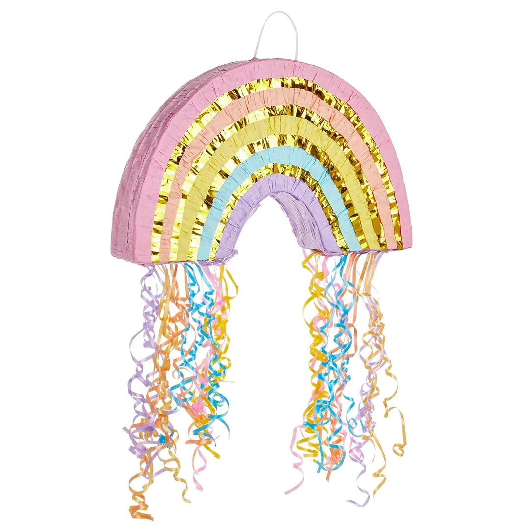 Пиньята Нежная радуга, Металлик, 50*25*7,5 см, 1 шт. в упак.