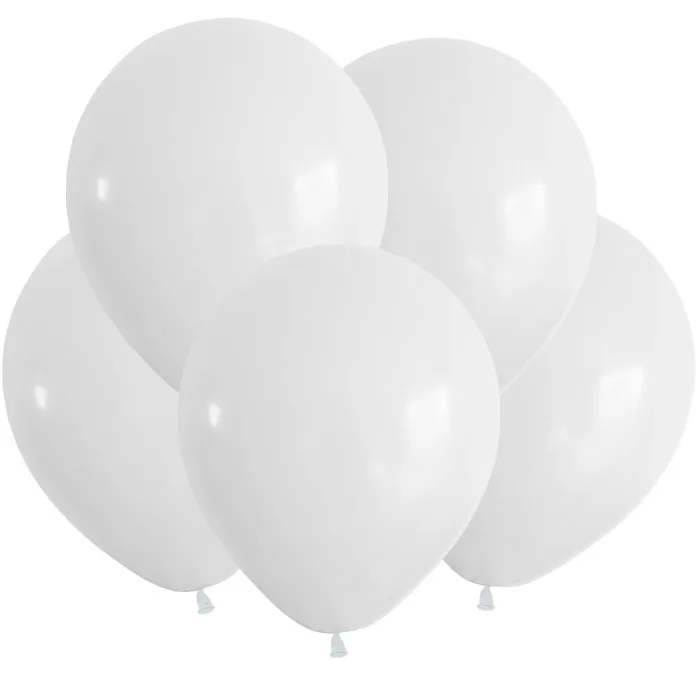 К 5"/13 см Белый, Пастель / 100 шт. (Китай)