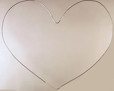 Заготовка "Сердце" из проволоки 3 мм.