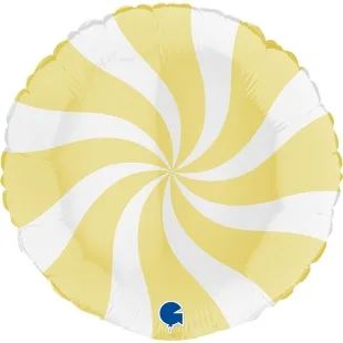G 18"/46см Леденец, Желтый/Белый, 1 шт.(Италия)